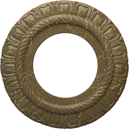 Claremont Medallion (Canopies up to 5 5/8"), 9"OD x 4 1/2"ID x 1/2"P, Mississippi Mud Crackle